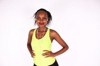 Fille après une longue marche