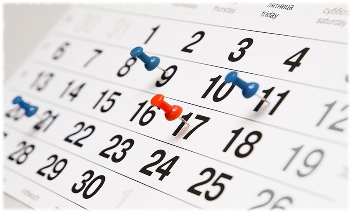 calendrier de régime préféré